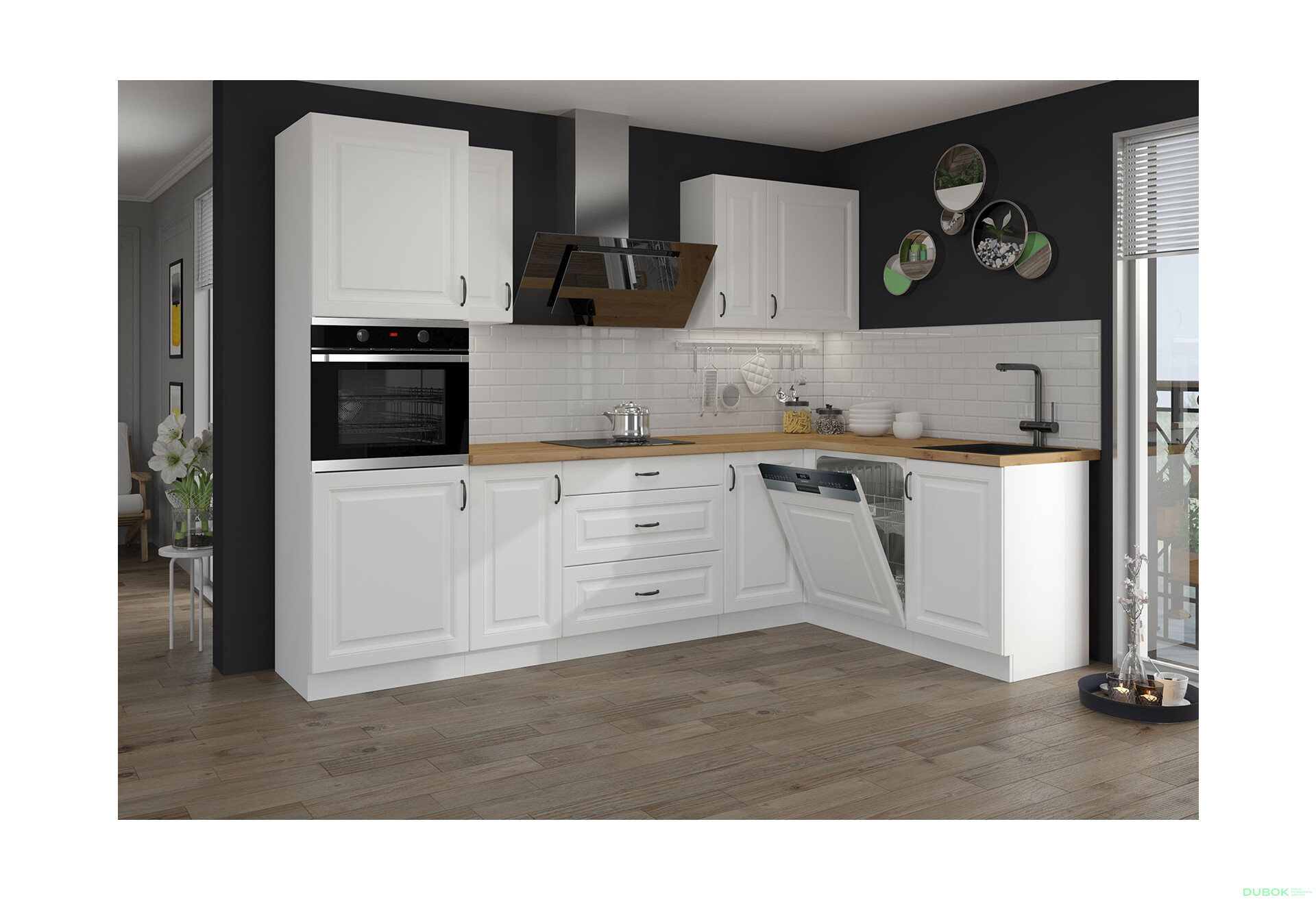 Fotografia 2 - Modulárna kuchyňa Stilo biely / biely