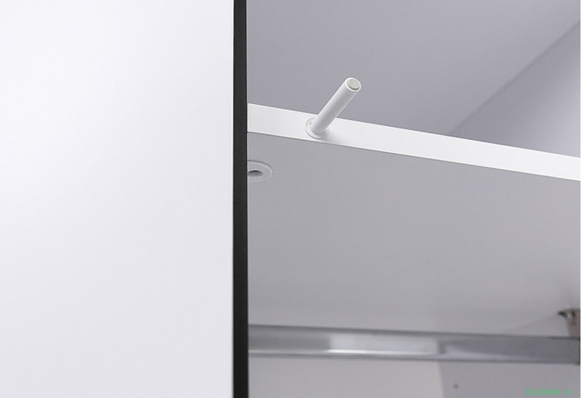 Fotografia 5 - Skriňa 3dv 3šu bez zrkadiel biely supermat, antracit Duo