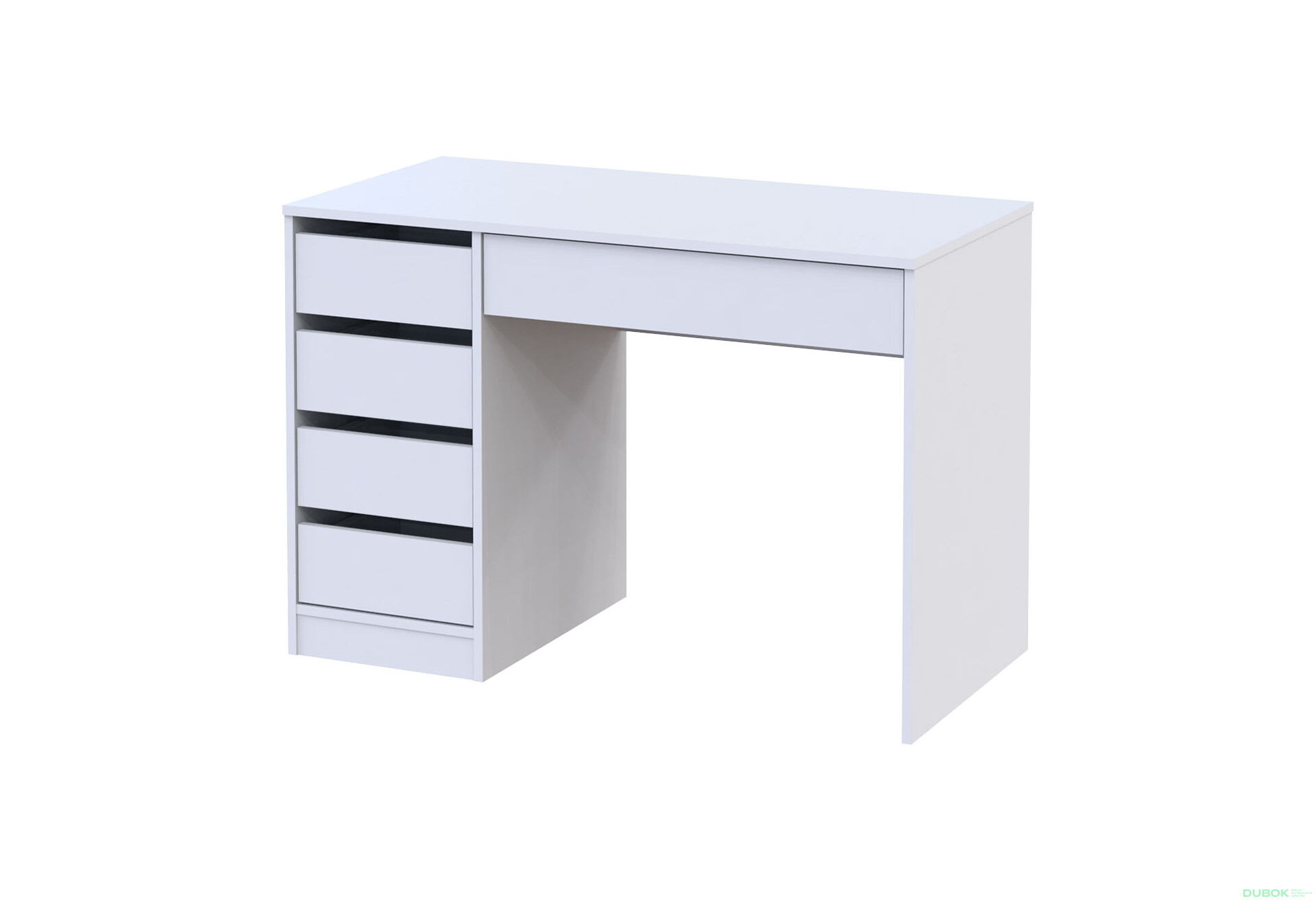 Fotografia 1 - Písací stôl s ľavou montážou Profi 110 cm biely