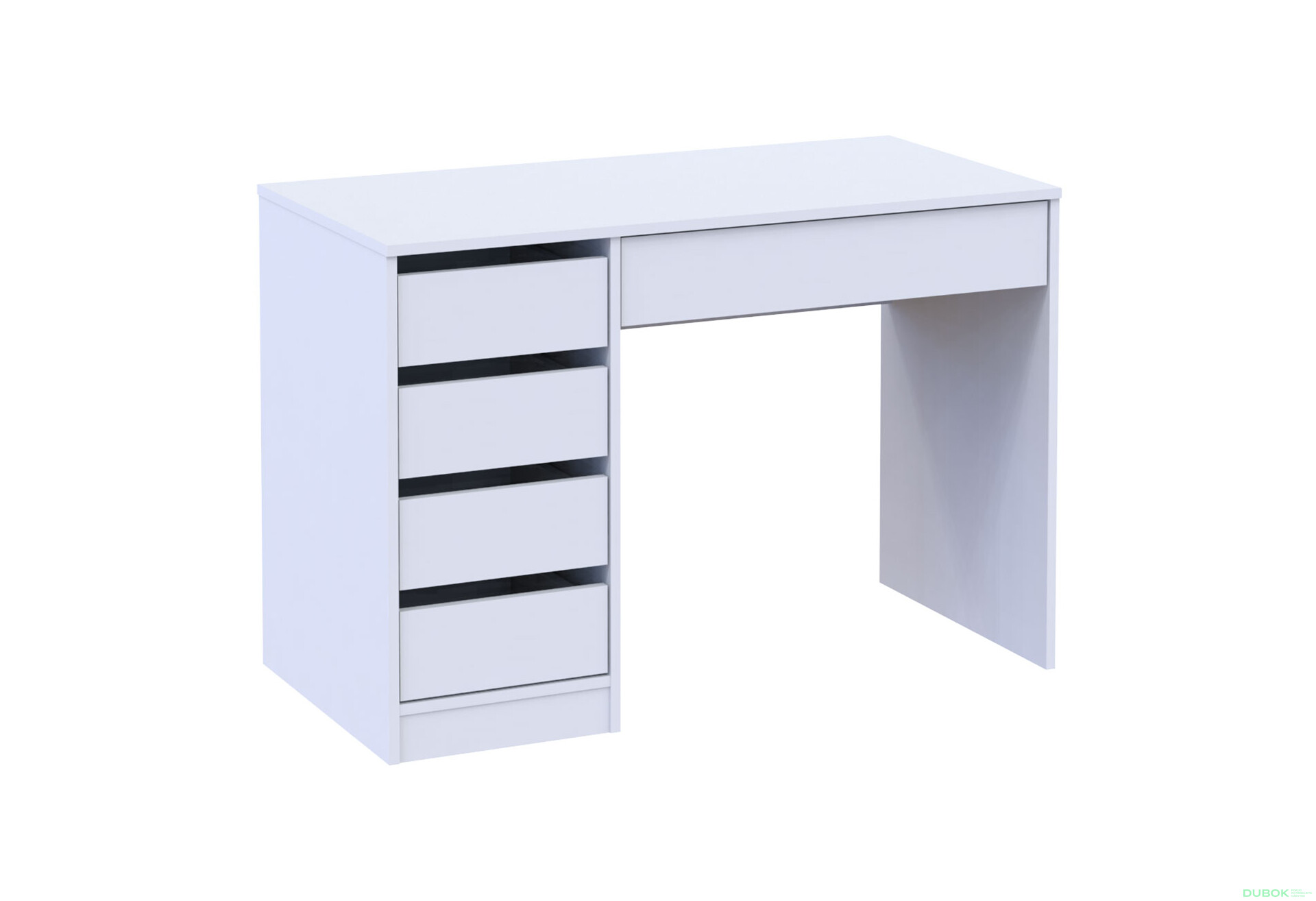 Fotografia 6 - Písací stôl s ľavou montážou Profi 110 cm biely