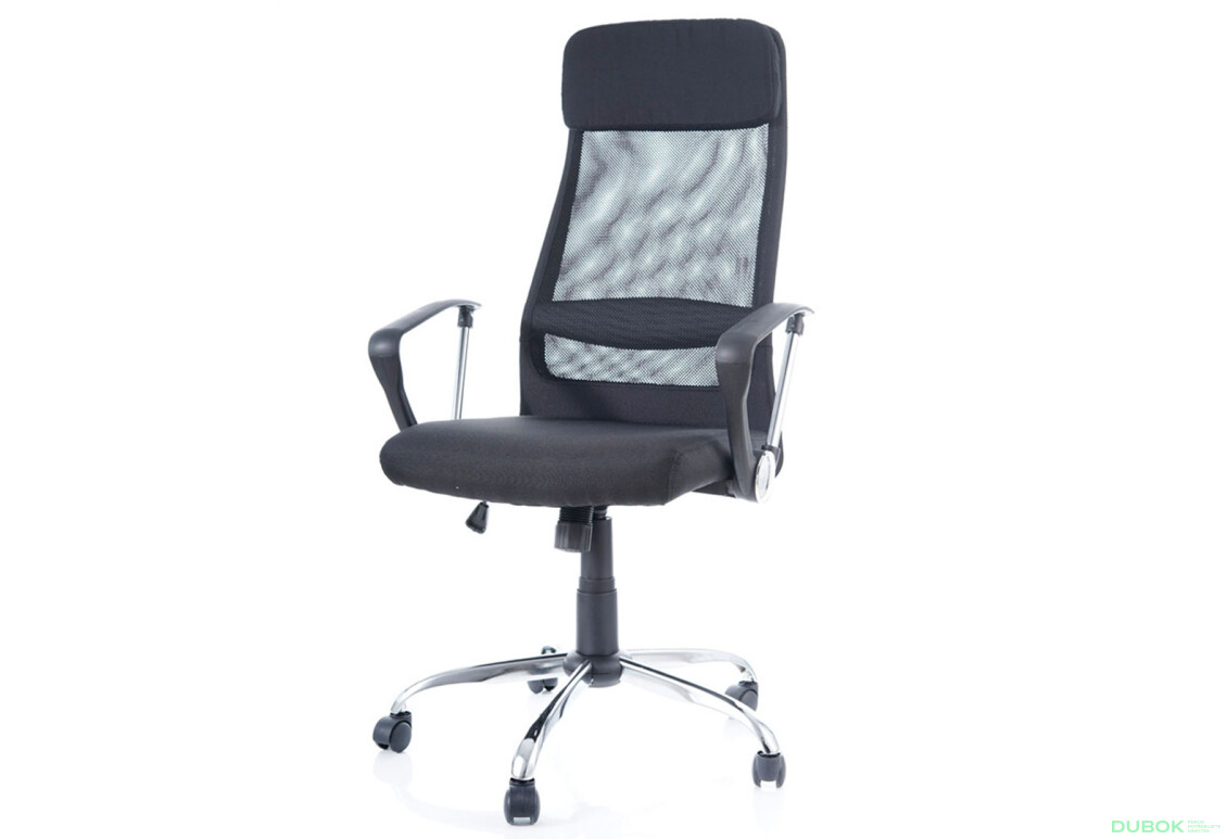 Otočné kreslo Q-345 čierne