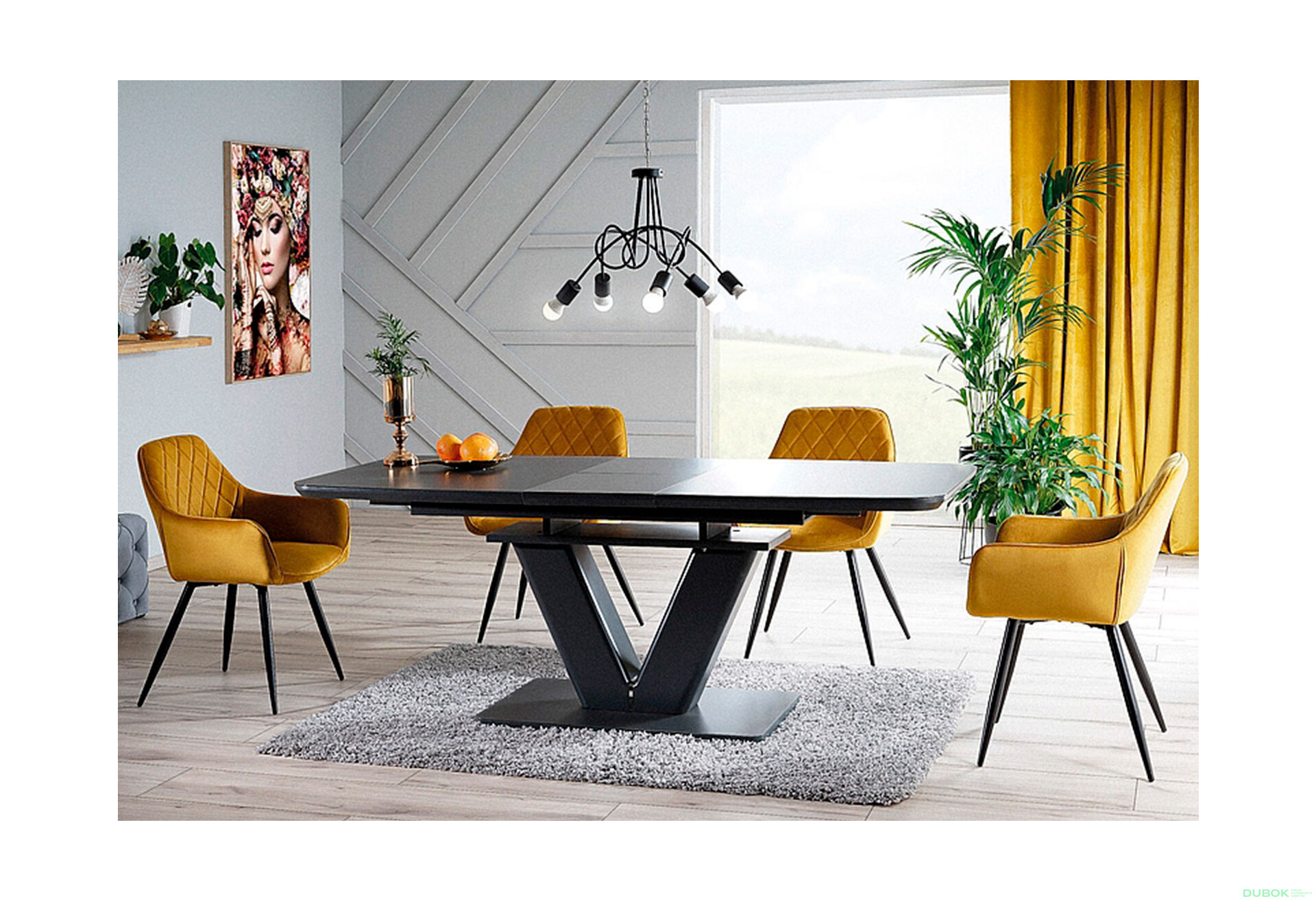 Fotografia 3 - Stolička Linea Velvet karí Bluvel 68, kov čierna matná