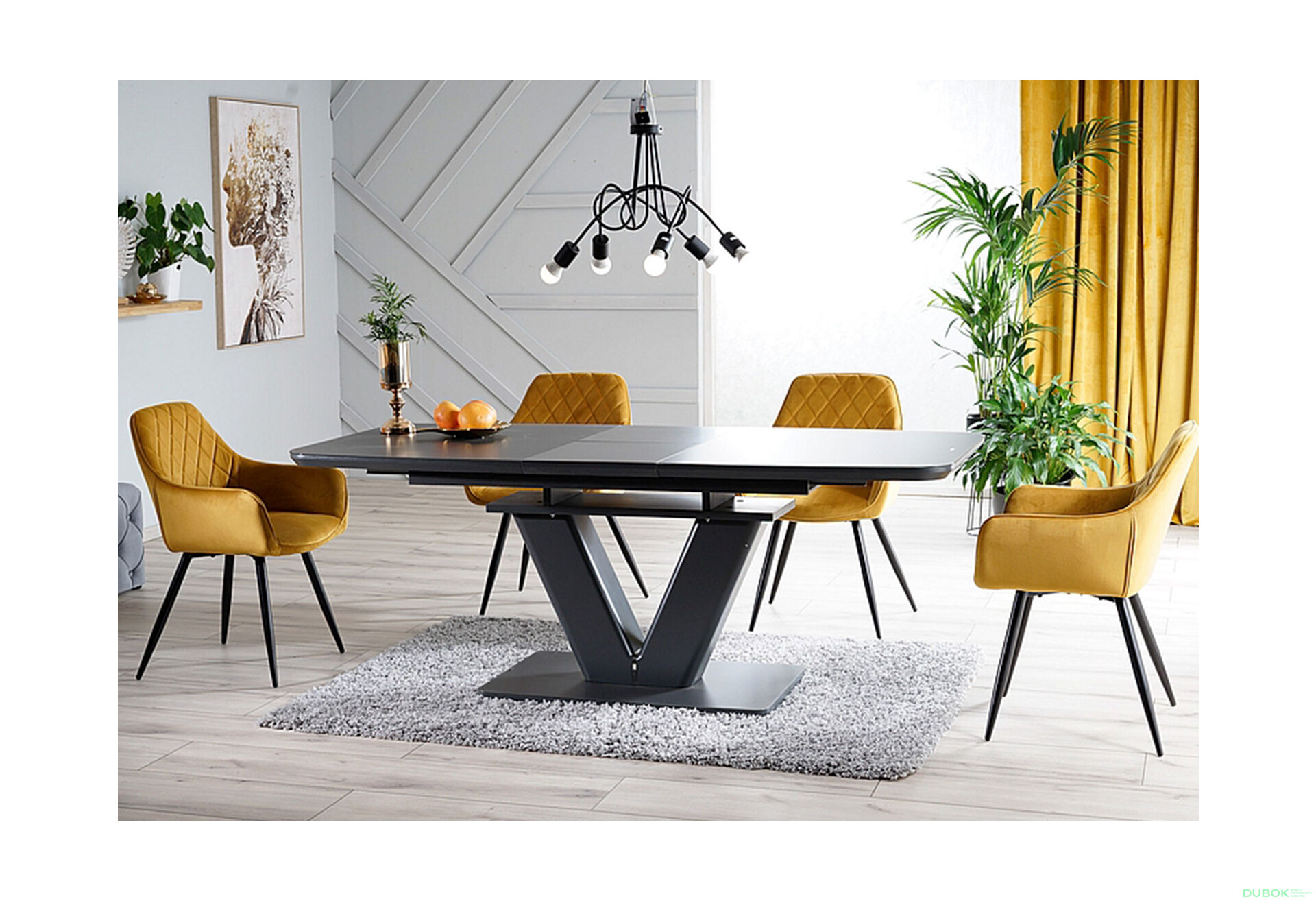Fotografia 7 - Stolička Linea Velvet karí Bluvel 68, kov čierna matná