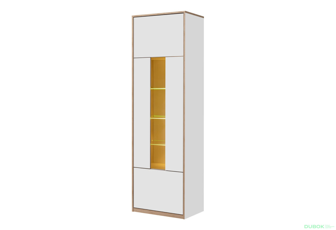 Vitrína 1w biely Complex