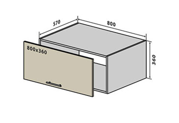 V68 Okenný parapet 80