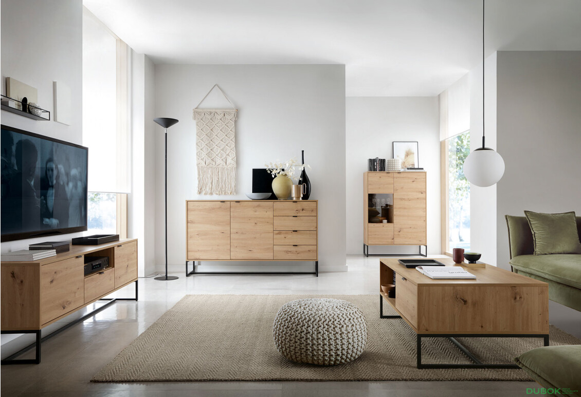 Obývacia zostava II dub artisan Amber