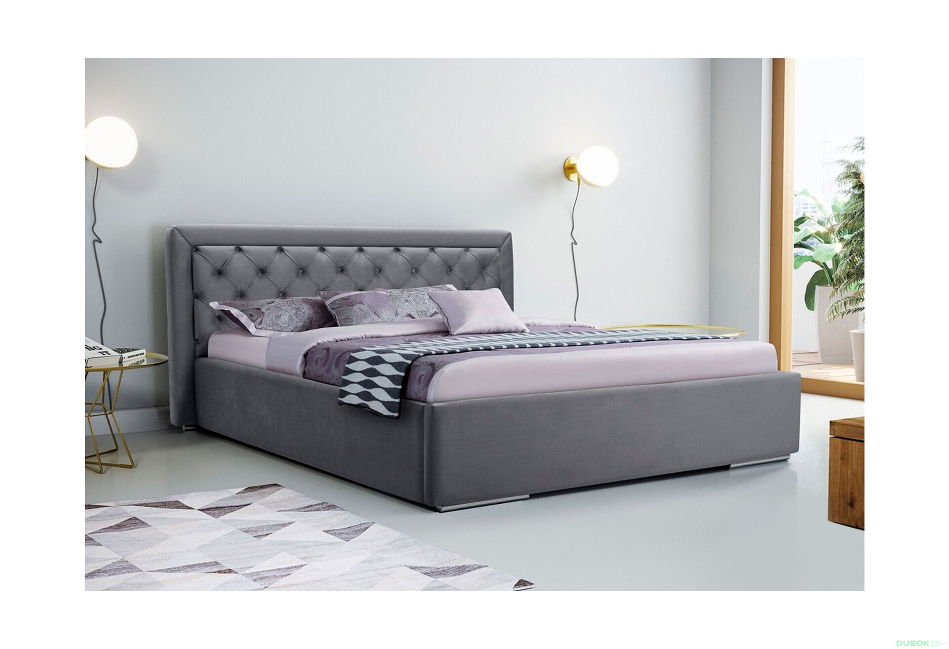 Fotografia 3 - Čalúnená posteľ Madera 160x200 s roštom A Velva 15 Automat