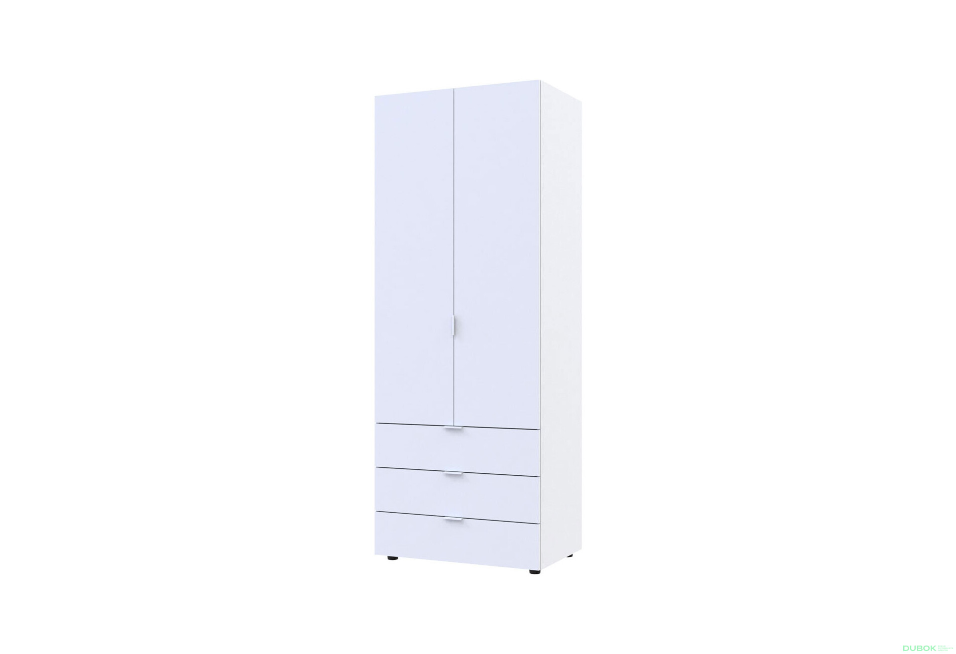 Skriňa dvojdverová Gelar 77.5 cm Biela - Fotografia 1 Fotografia 1 - Skriňa dvojdverová Gelar 77.5 cm Biela