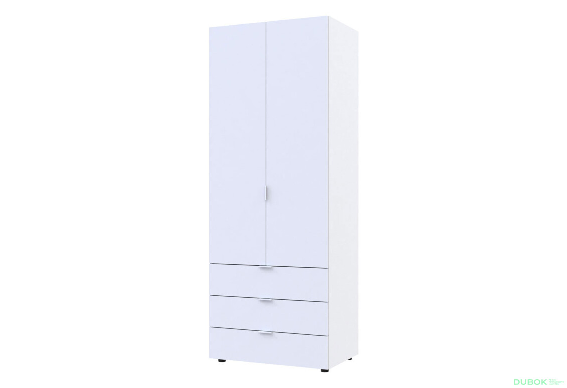 Skriňa dvojdverová Gelar 77.5 cm Biela - Fotografia 1 Fotografia 1 - Skriňa dvojdverová Gelar 77.5 cm Biela