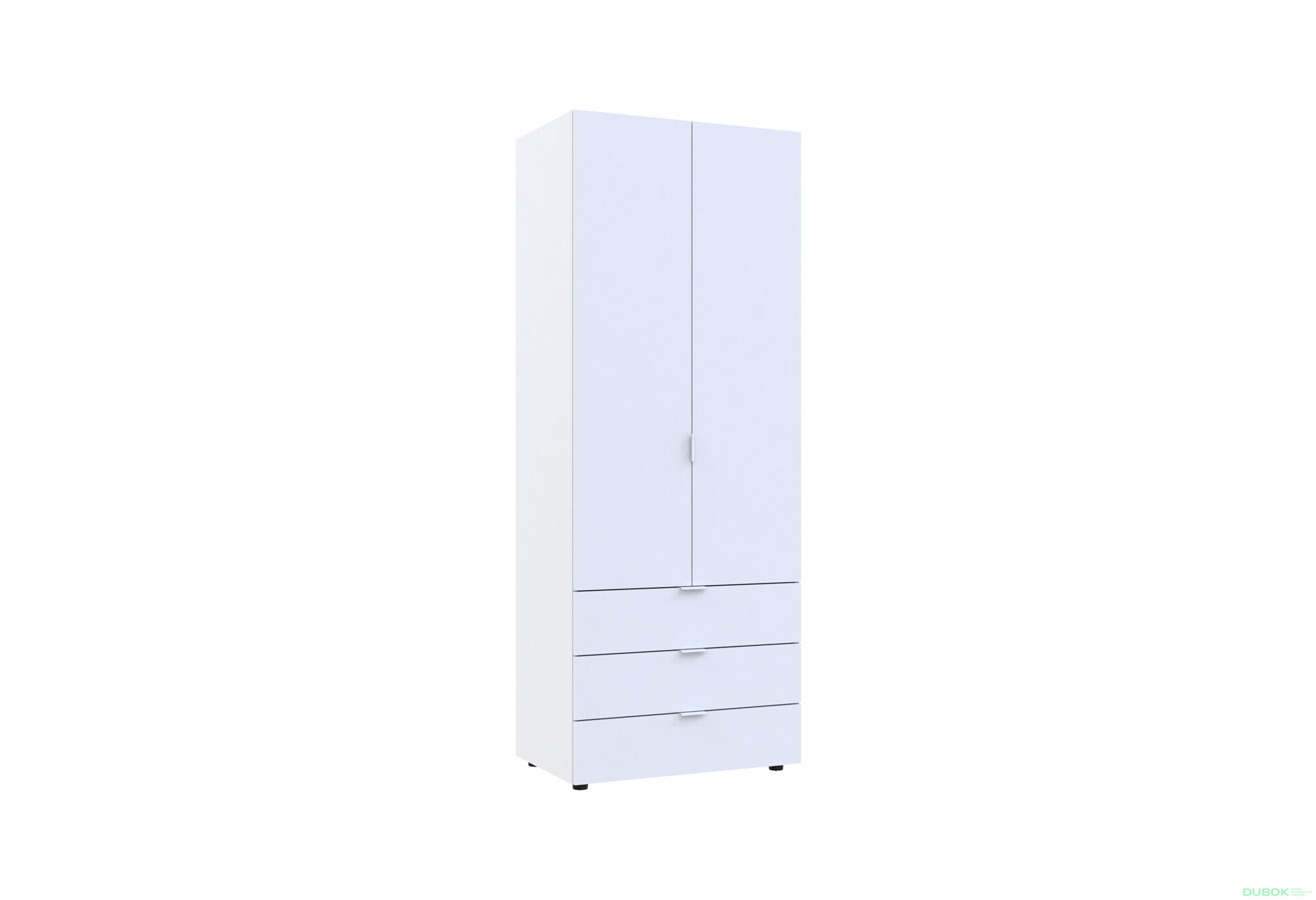 Skriňa dvojdverová Gelar 77.5 cm Biela - Fotografia 4 Fotografia 4 - Skriňa dvojdverová Gelar 77.5 cm Biela
