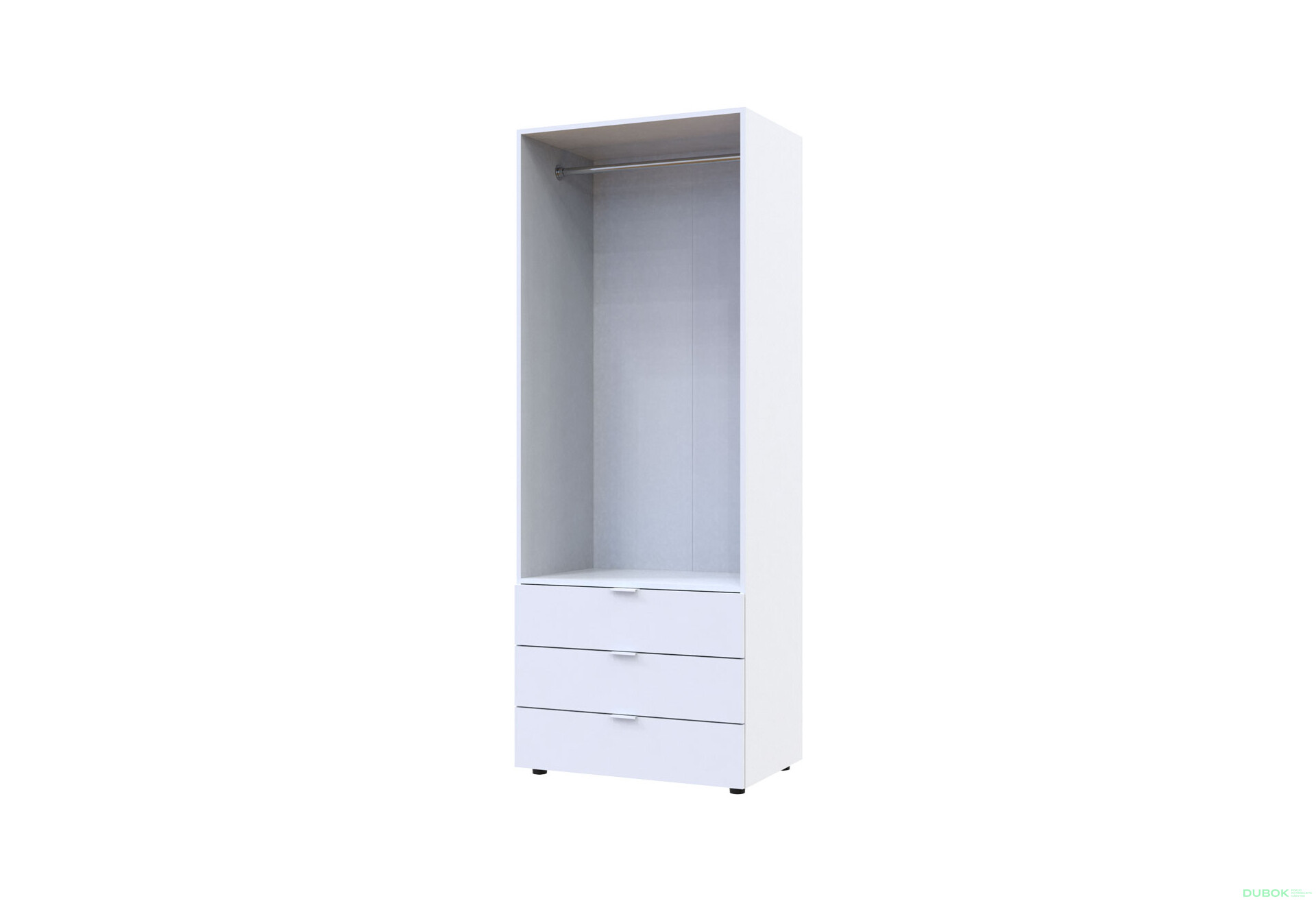Fotografia 3 - Skriňa dvojdverová Gelar 77.5 cm Biela