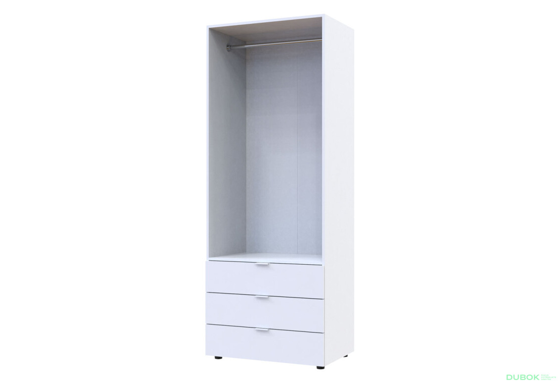 Fotografia 3 - Skriňa dvojdverová Gelar 77.5 cm Biela