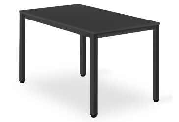 Stół TESSA 120cm x 60cm - czarny / czarne nogi