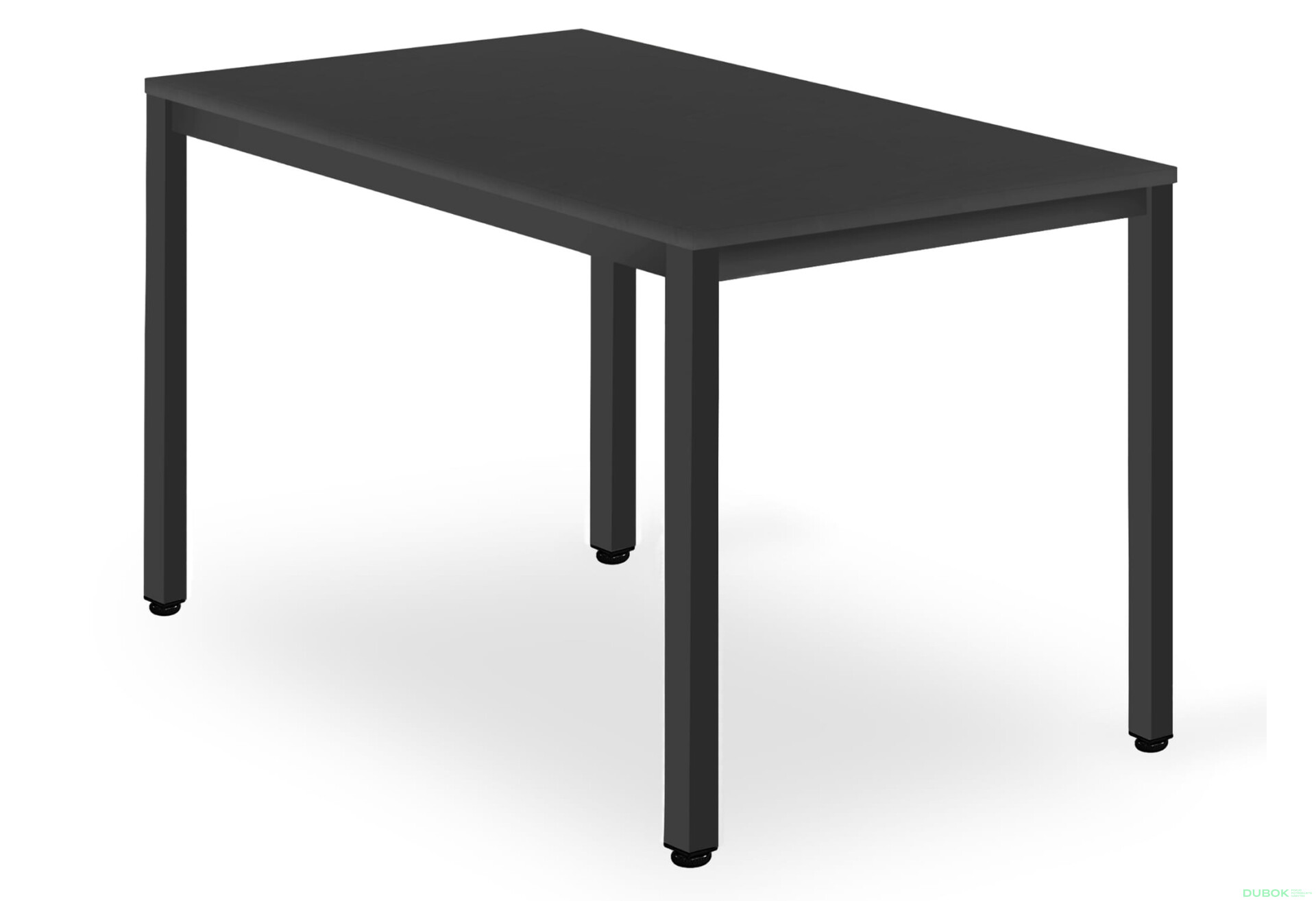 Fotografia 1 - Stół TESSA 120cm x 60cm - czarny / czarne nogi