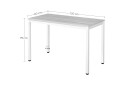 Stół TESSA 120cm x 60cm - rustykalny / czarne nogi - Fotografia 3 Fotografia 3 - Stół TESSA 120cm x 60cm - rustykalny / czarne nogi