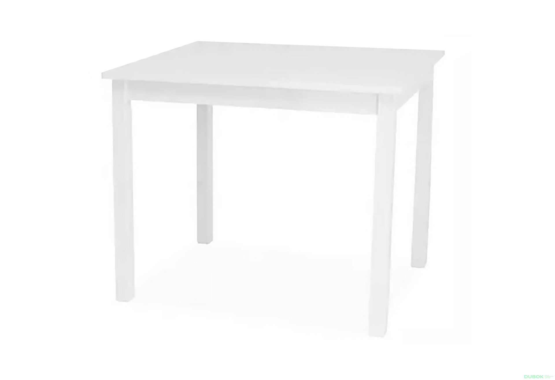 Fotografia 1 - Stôl Fiord 80x60 biely MDF / drevo