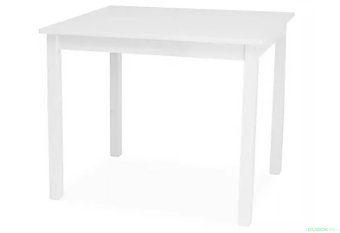 Stôl Fiord 80x60 biely MDF / drevo