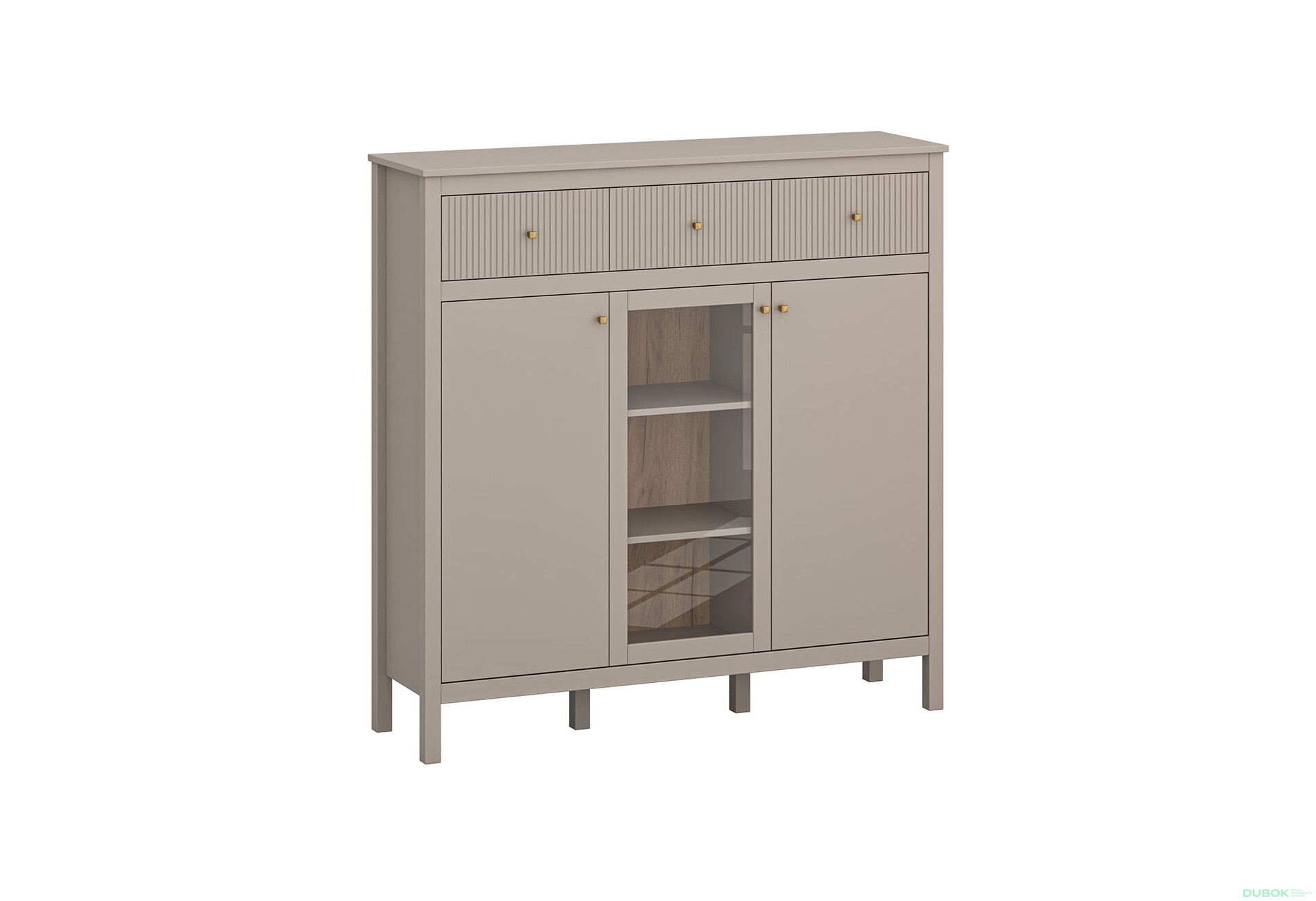 Komoda 2d1w3s (G) taupe Kleo - Fotografia 1 Fotografia 1 - Komoda 2d1w3s (G) taupe Kleo