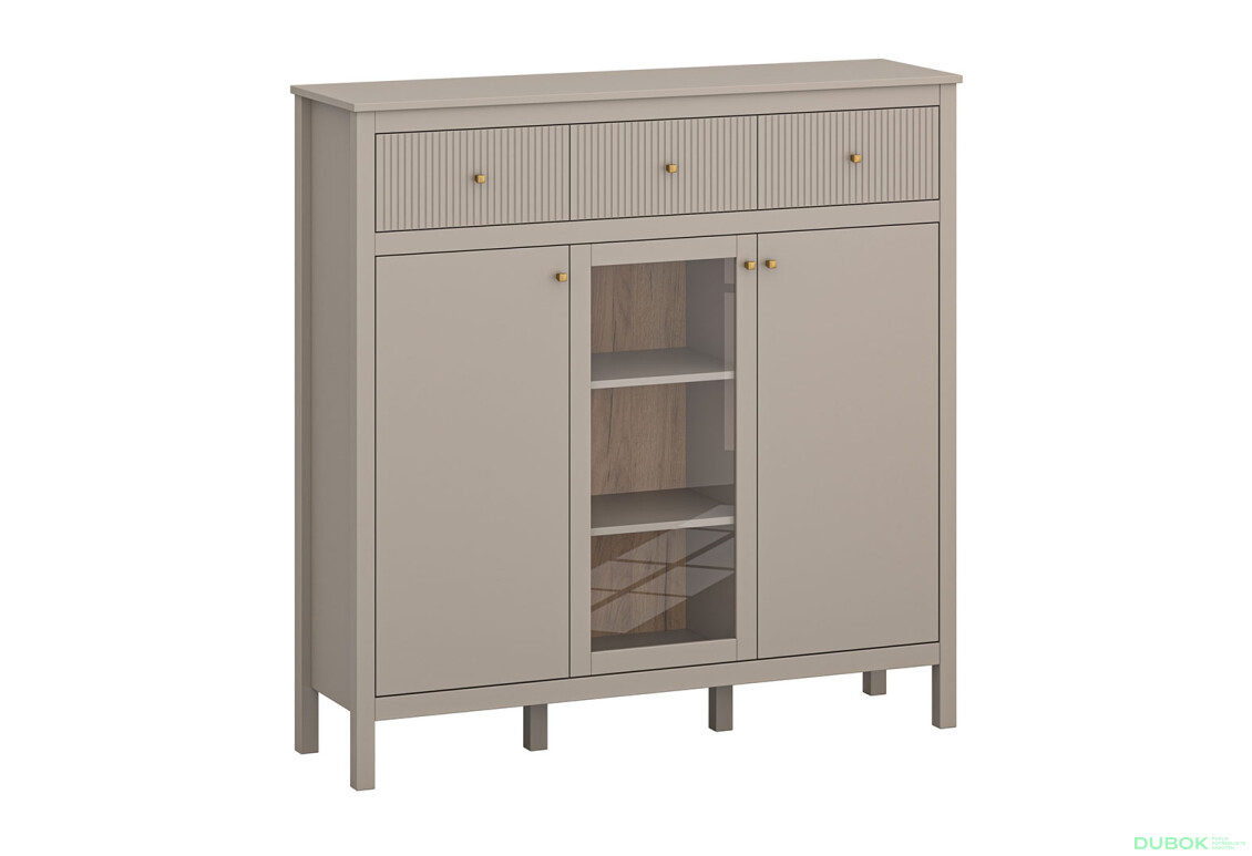 Komoda 2d1w3s (G) taupe Kleo - Fotografia 1 Fotografia 1 - Komoda 2d1w3s (G) taupe Kleo