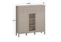 Fotografia 3 - Komoda 2d1w3s (G) taupe Kleo