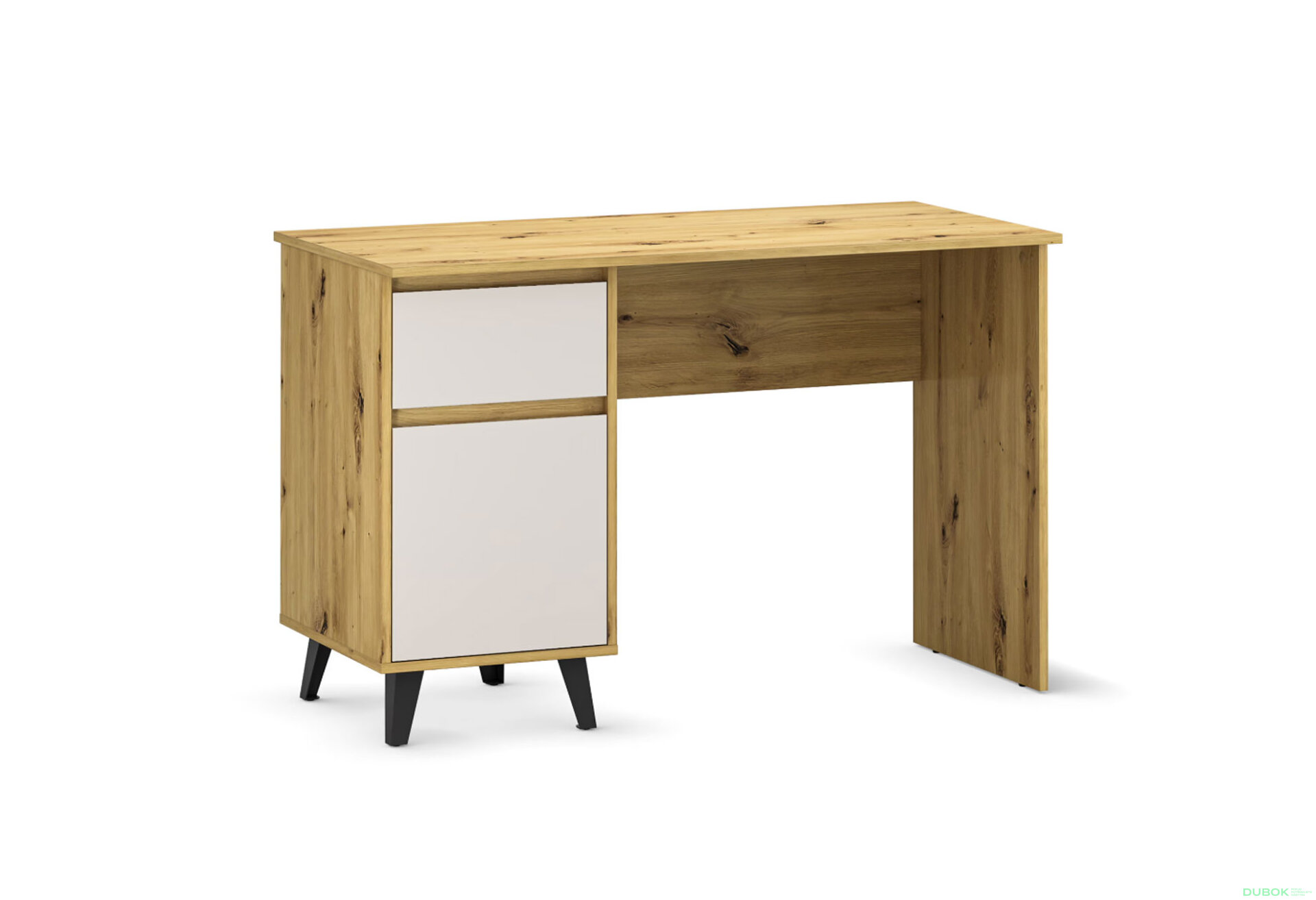 Fotografia 1 - Písací stôl Borg 1d1s/120 dub artisan / kašmír