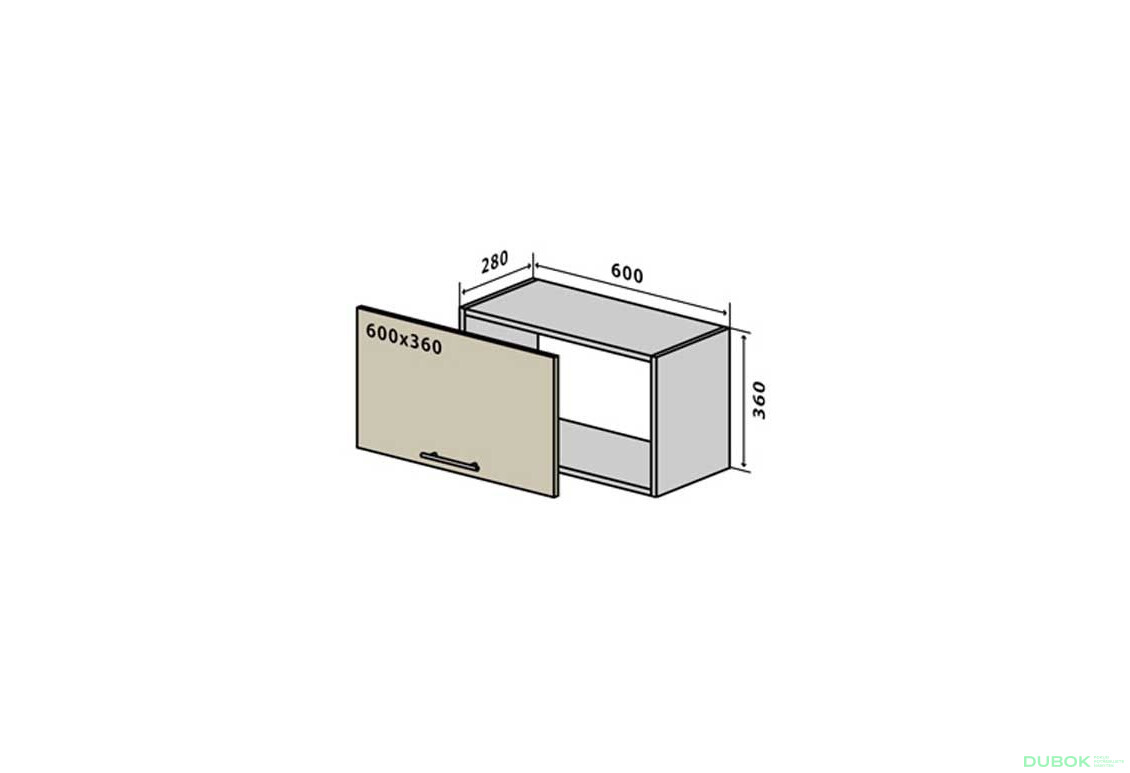 V10 Nízka Skrinka 60 Interno