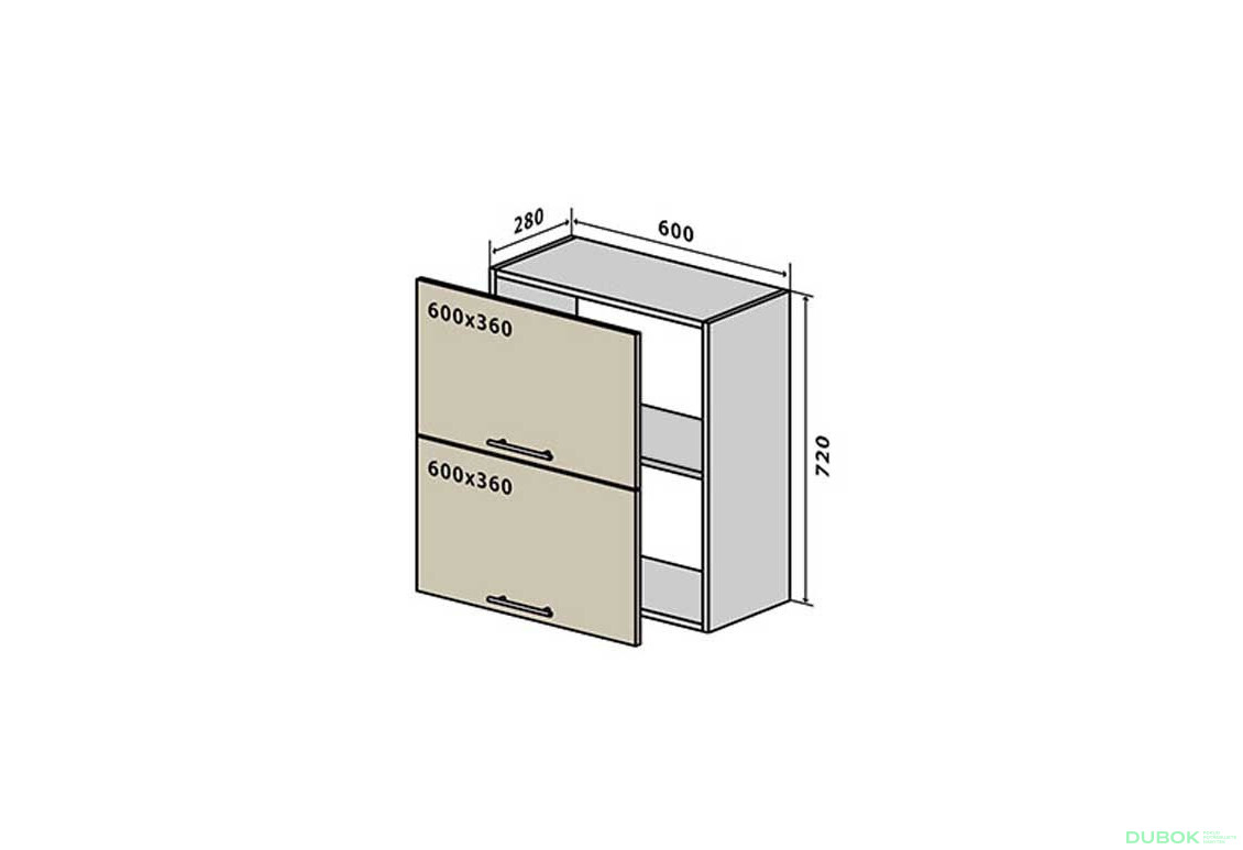 V20 Skrinka 2D 60 Interno