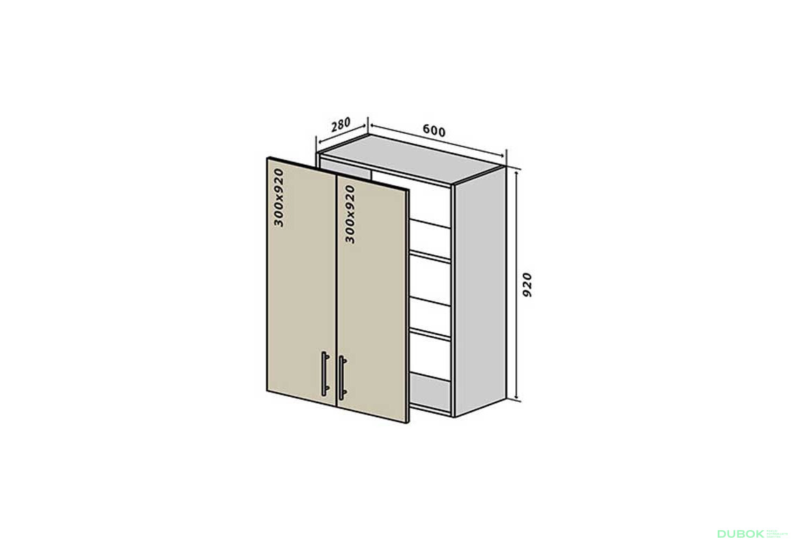 V46 Skrinka 2D 60 Interno