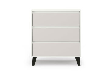 Komoda Borg 3s/70 biela / kašmír