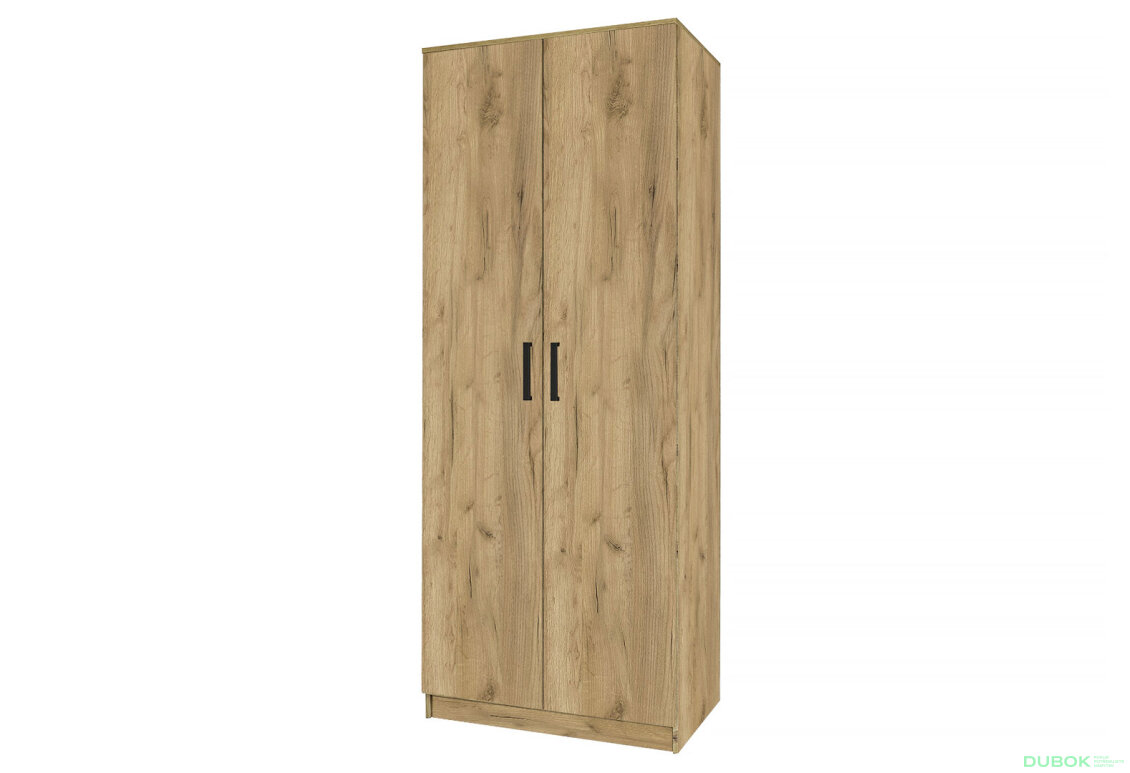 Skriňa Simple 2D dub kraft zlatý