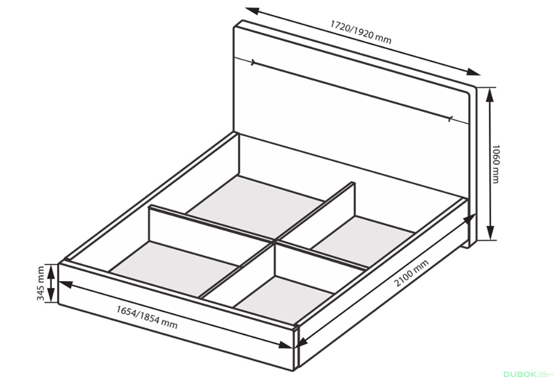 Fotografia 4 - Posteľ 1,8x2,0 s čalúneným mäkkým čelom a výklopným roštom, s rámom biely lesk Family