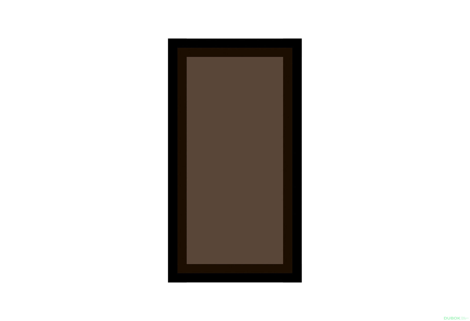 Fotografia 1 - Sklenená fasáda bronz 913x396 (V40 h-920), rám MDF čierny