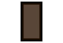 Fotografia 1 - Sklenená fasáda bronz 913x496 (V50 h-920), rám MDF čierny