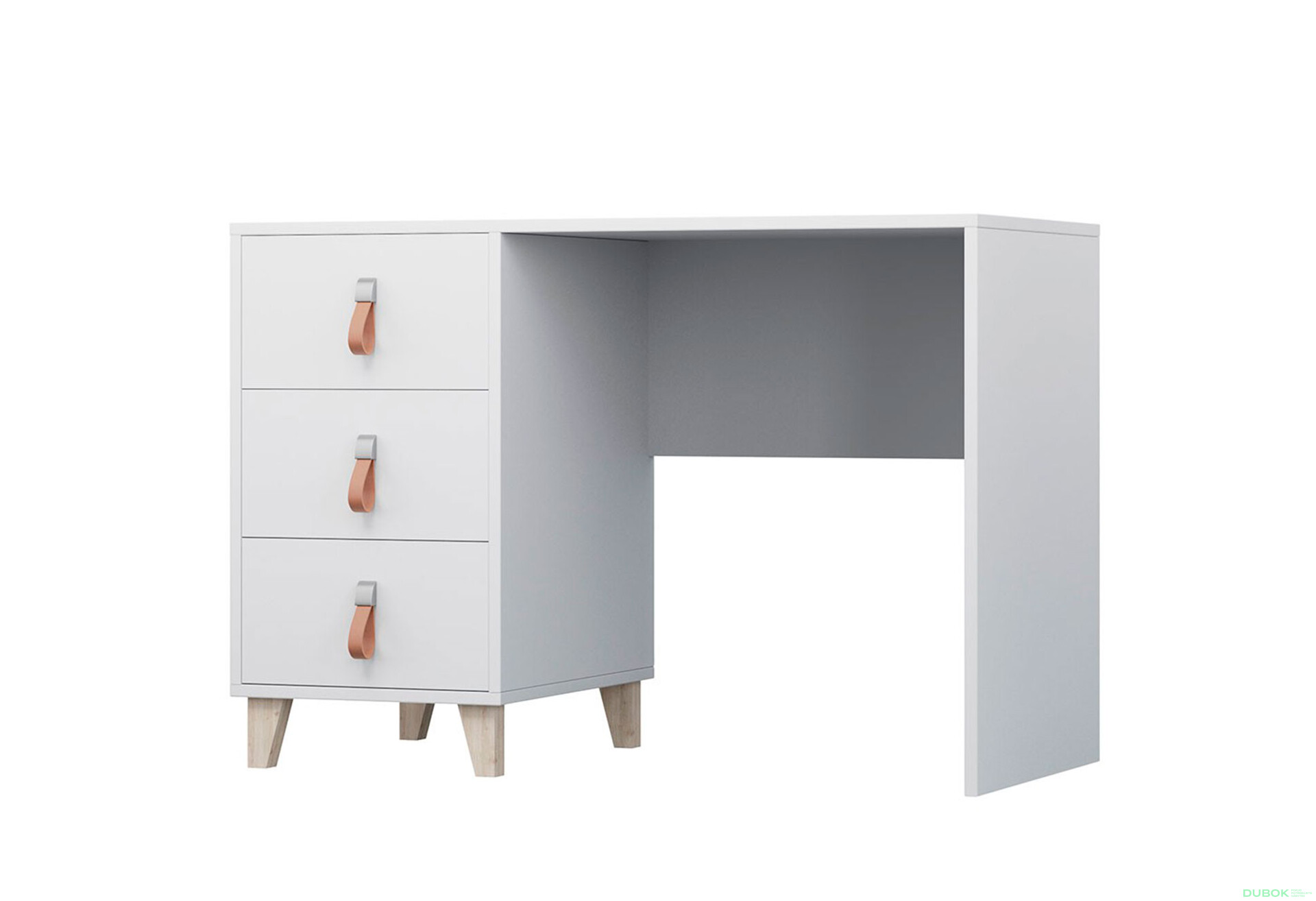 Fotografia 1 - Písací stôl Figo biela Idczak meble