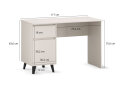 Fotografia 6 - Písací stôl Borg 1d1s/120 kašmír
