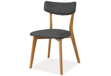 Stolička Karl dub, šedý 40