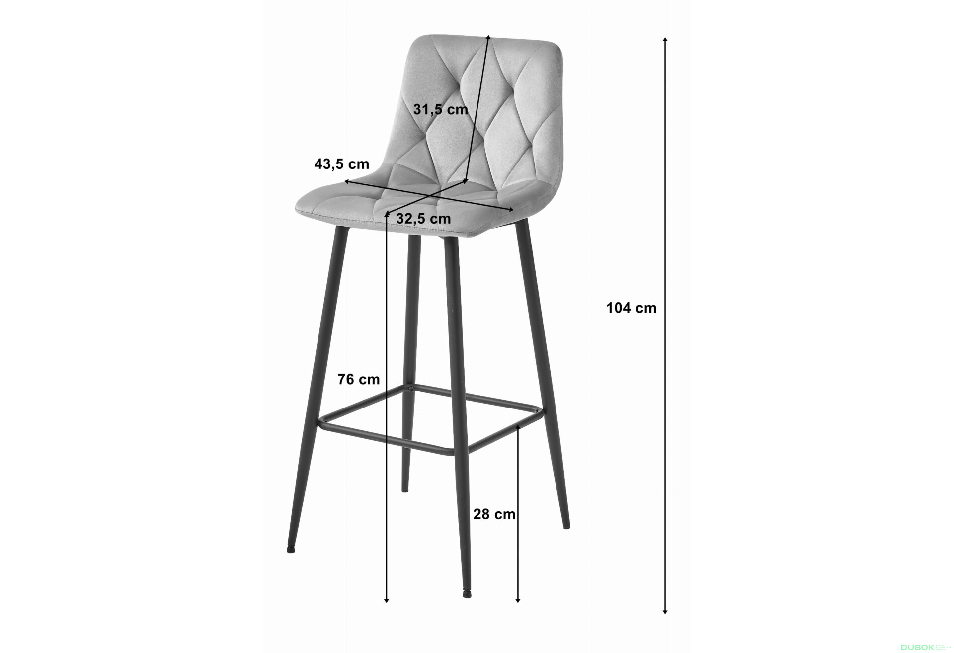 Hoker NADO - ciemna zieleń aksamit / nogi czarne x 1 - Fotografia 5 Fotografia 5 - Hoker NADO - ciemna zieleń aksamit / nogi czarne x 1