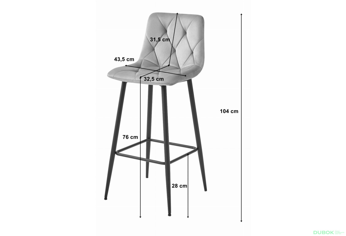 Hoker NADO - ciemna zieleń aksamit / nogi czarne x 1 - Fotografia 5 Fotografia 5 - Hoker NADO - ciemna zieleń aksamit / nogi czarne x 1