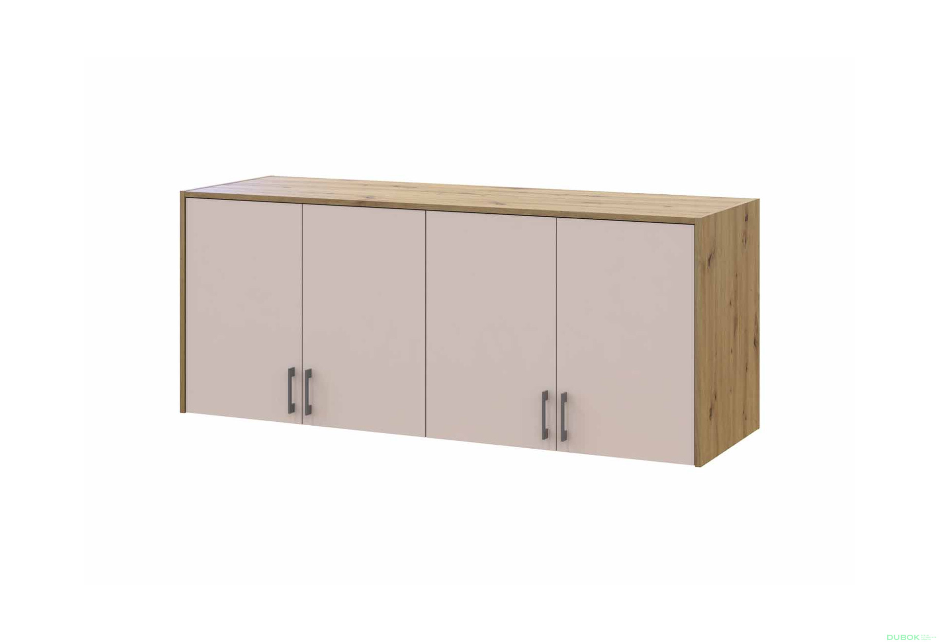 Nadstavec Rondi 4 drevotrieska 160x52x65 dub artisan / kašmír - Fotografia 1 Fotografia 1 - Nadstavec Rondi 4 drevotrieska 160x52x65 dub artisan / kašmír
