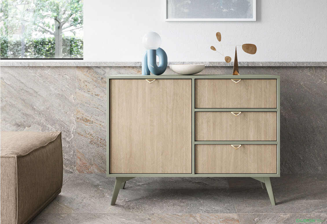 Komoda KSZD106 Forest eukalyptus / škandinávsky smrek - Fotografia 4 Fotografia 4 - Komoda KSZD106 Forest eukalyptus / škandinávsky smrek