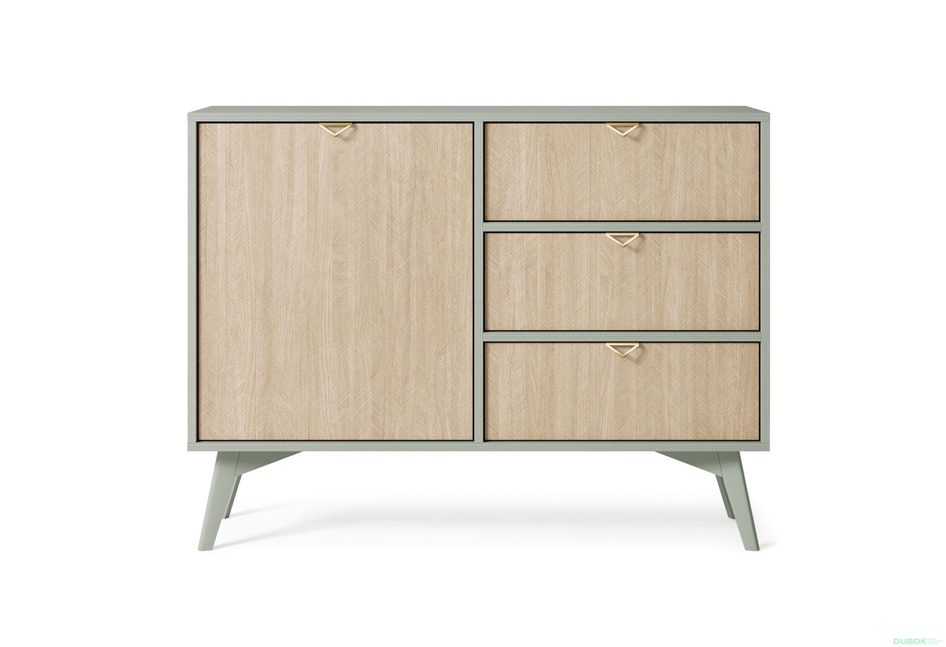 Komoda KSZD106 Forest eukalyptus / škandinávsky smrek - Fotografia 2 Fotografia 2 - Komoda KSZD106 Forest eukalyptus / škandinávsky smrek