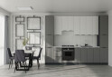 Sada 3.0 dolná - antracit / šedý mat, horná - biela / biela mat Flet Lux - Fotografia 1 Fotografia 1 - Sada 3.0 dolná - antracit / šedý mat, horná - biela / biela mat Flet Lux