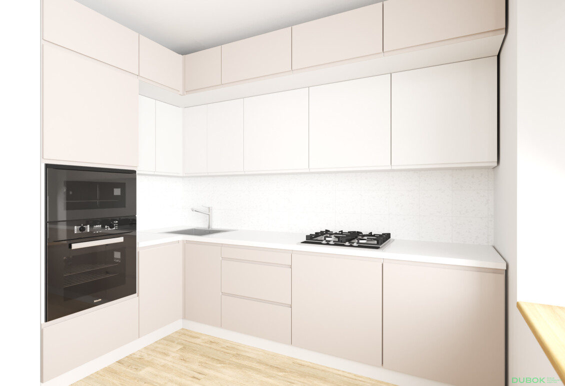 Sada 1.6x2.8 b. biela, f. béžová mat / mliečna Interno Luxe