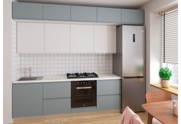 Sada 2.4 k. biela, f. šedá mat / biela mat Interno Luxe
