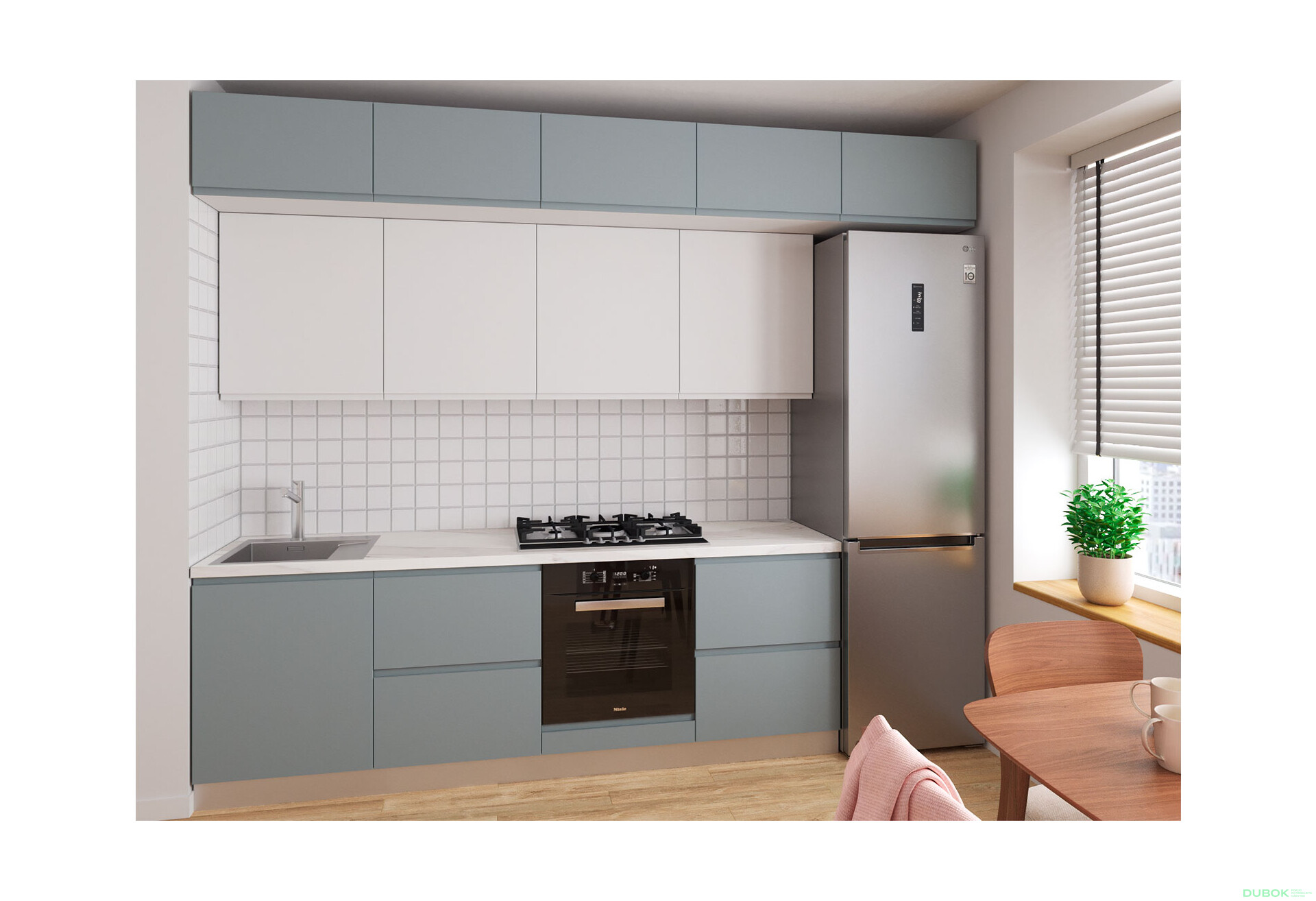 Sada 2.4 k. biela, f. šedá mat / biela mat Interno Luxe - Fotografia 1 Fotografia 1 - Sada 2.4 k. biela, f. šedá mat / biela mat Interno Luxe