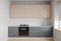 Fotografia 1 - Sada 2.6 k. biela, f. vrch béžový lesk, spodek šedý lesk Interno Luxe