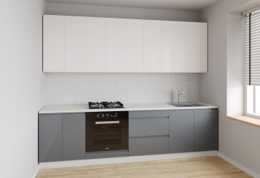Sada 2.6 k. biela, f. vrch mliečny lesk, spodok šedý lesk Interno Luxe