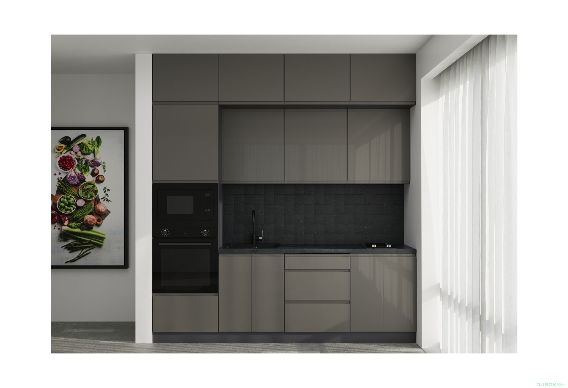 Fotografia 1 - Sada 2.4 Antracit / tmavošedý lesk Interno Glaňec Luxe