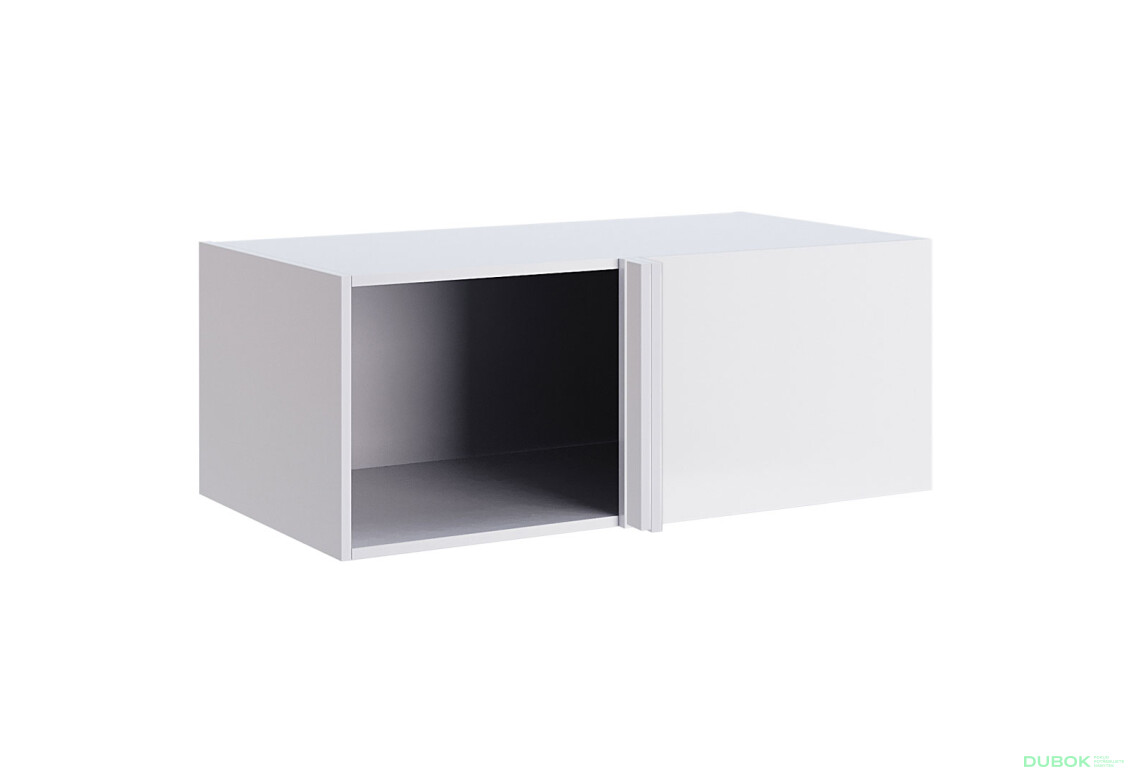 Korpus Nadstavec na skriňu Roh 90° Biely lesk Idea - Fotografia 1 Fotografia 1 - Korpus Nadstavec na skriňu Roh 90° Biely lesk Idea