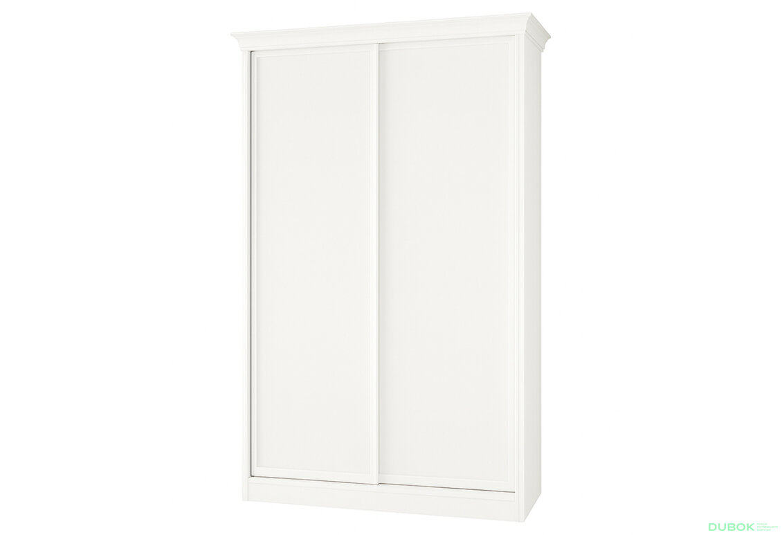 Skriňa Rim-Veneziano 2D 1.2 m biela s rímsou, fasádami DTD